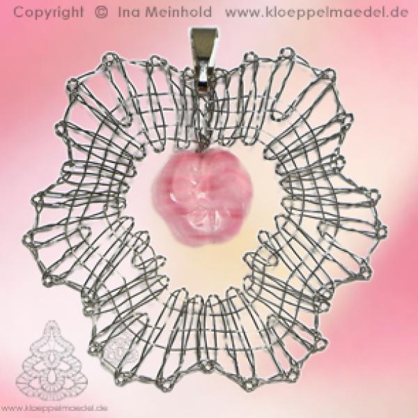 462 Klöppelschmuck Bastelset  „Rosa“